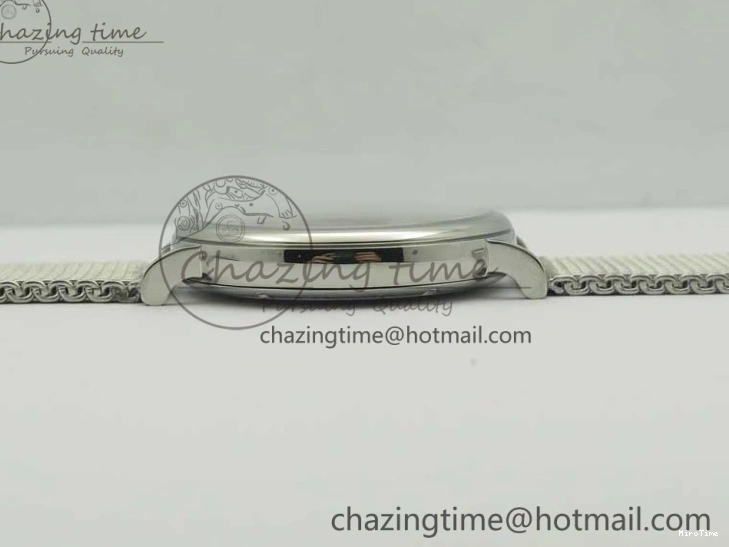 MIROTIME 0307 Portofino IW356501 SS V3 MK 1:1 Best Edition Blue Dial On SS Mesh Bracelet MIYOTA Timeless 7194